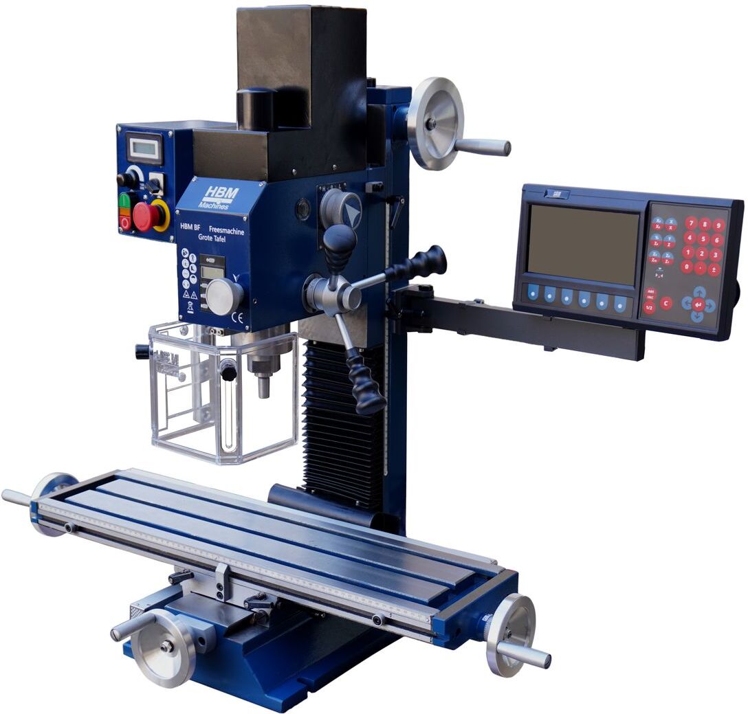 HBM fraiseuse BF 30, grande table, DRO