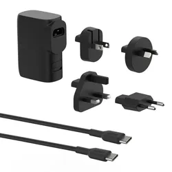 Belkin BoostCharge 25 W Hybrid-Ladegerät mit Powerbank 5K und Reisestecker-Set