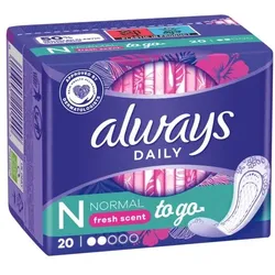 Always Slipeinlagen »Daily Normal to go mit Frischeduft« 20 Stück