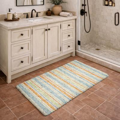 Addison Rugs Premium Washable Super Soft Nassau Stripe Dream Shag Rug