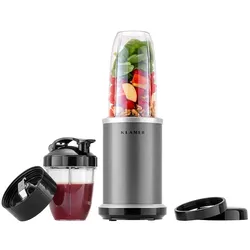 KLAMER Bullet Mixer 1000 Watt, Smoothie Maker, elektrischer Shake Mixer mit 2 Mixbehältern, 2 Klingen-Aufsätze und weiterem Zubehör