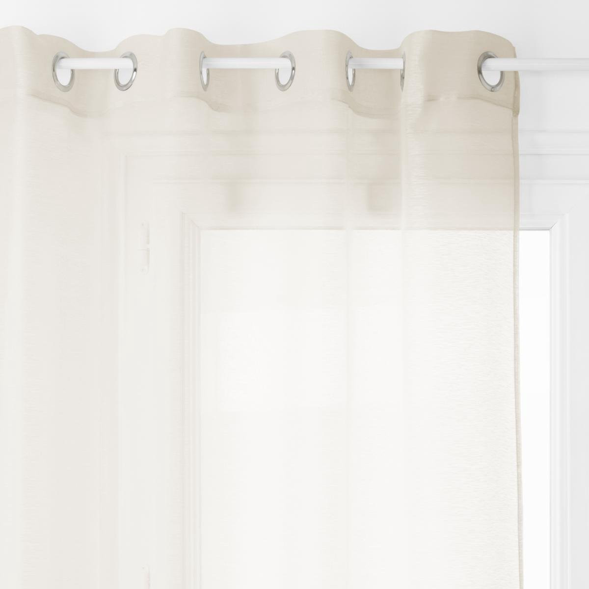 Atmosphera Moly Gordijn met Ringen - Beige - 135 x 240 cm