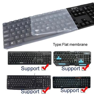 Transparent Silicone Keyboard Protector Cover flat Membrane