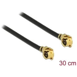 DELOCK Antennenkabel U.FL-LP-068 MHF > MHF St/St 1.13 0.30m