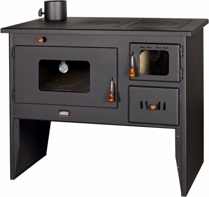 Holzofen mit großem Backofen und Platten Prity 2P50, 16 kW