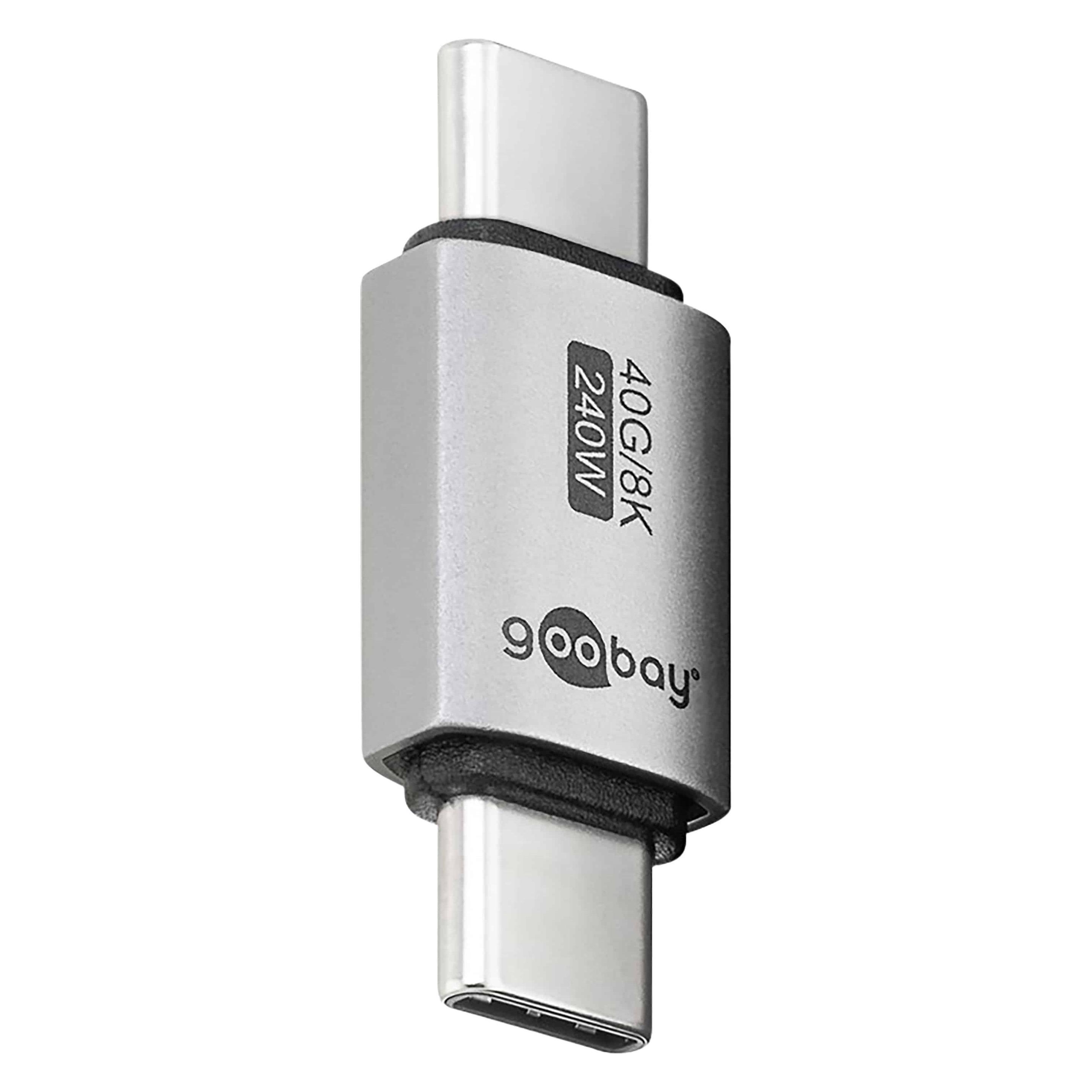 Goobay USB-C-Adapter gerade, USB4 (USB-C, USB-C) (74448)