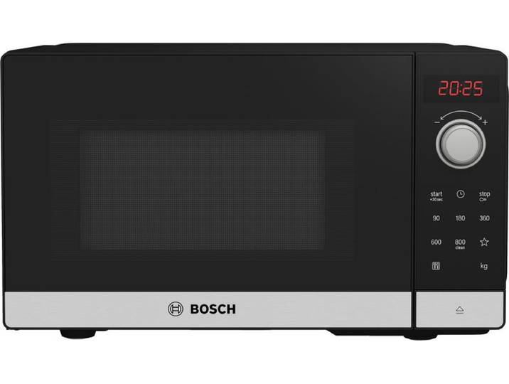 Bosch Serie 2, Freistehende Mikrowelle, 44 x 26 cm, Edelstahl, FFL023MS2