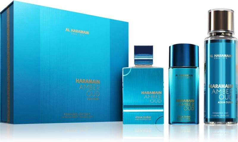 Al Haramain Amber Oud Aqua Dubai coffret cadeau mixte 1 pcs