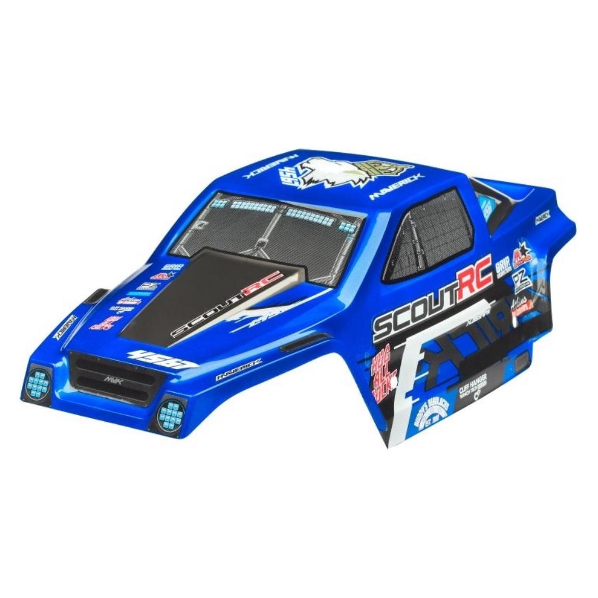 Maverick Painted Scout Rc Bodyshell Blue W/Decals (MV25066)