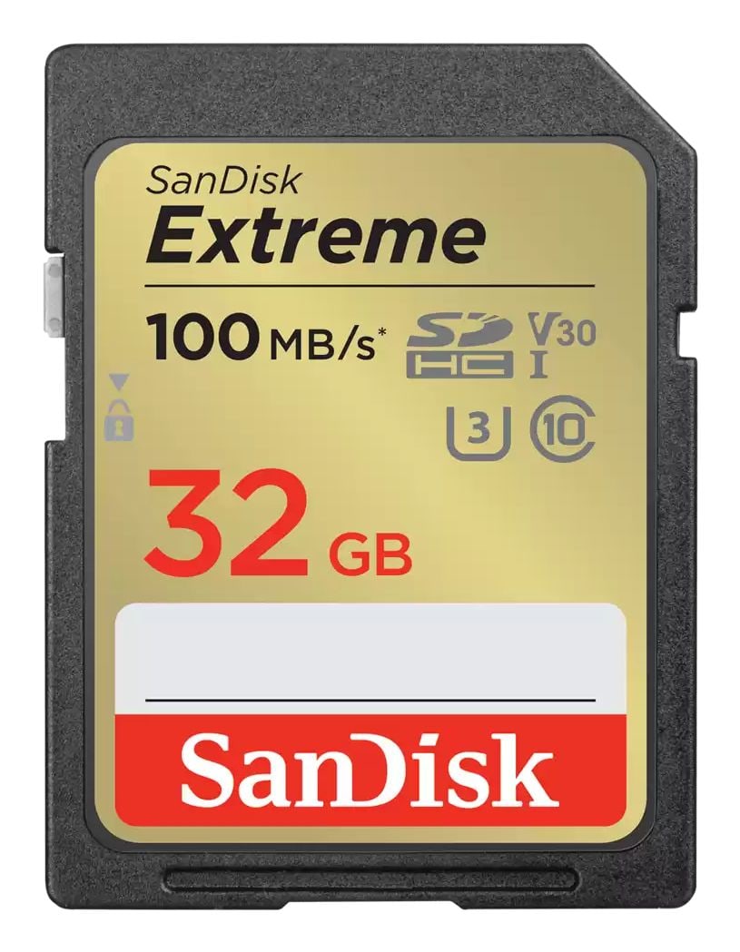 Sandisk SDHC Speicherkarte 32 GB U3 Klasse 10 Extreme 215402