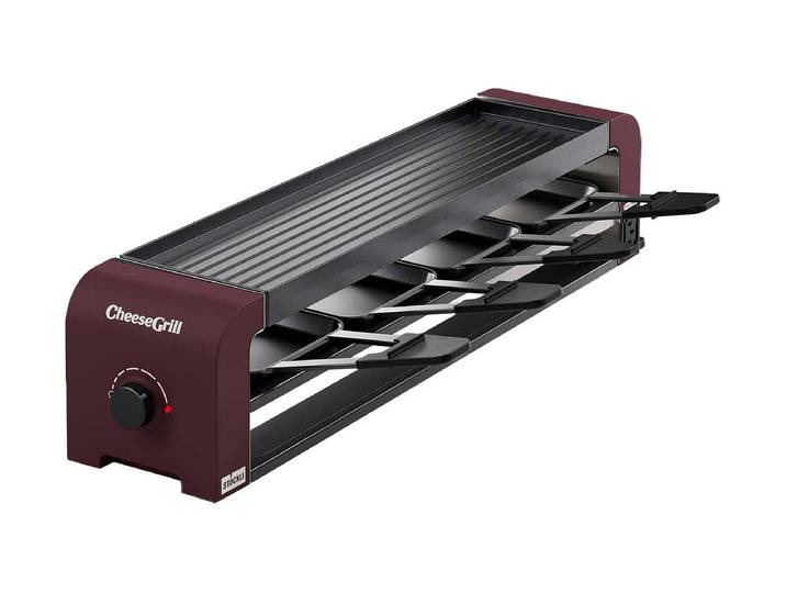 Stöckli CheeseGrill 4 Connect Raclettegrill Merlot Rot