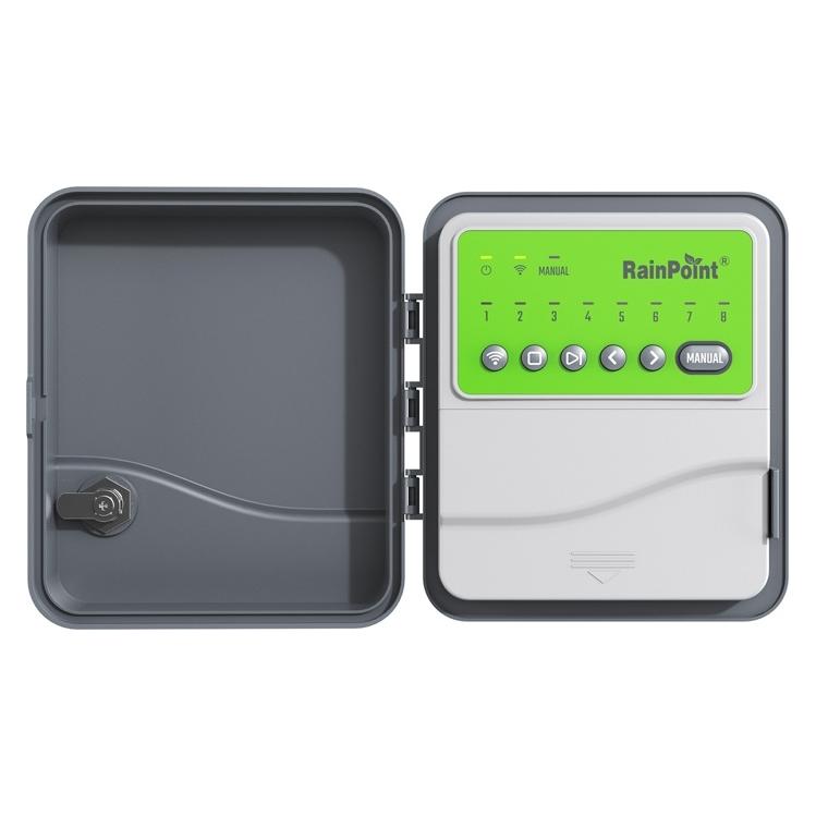RainPoint 8-Zonen-WLAN-Bewässerungssteuerung für Klimaanlagen (Bewässerungscomputer) (HIC1208W)