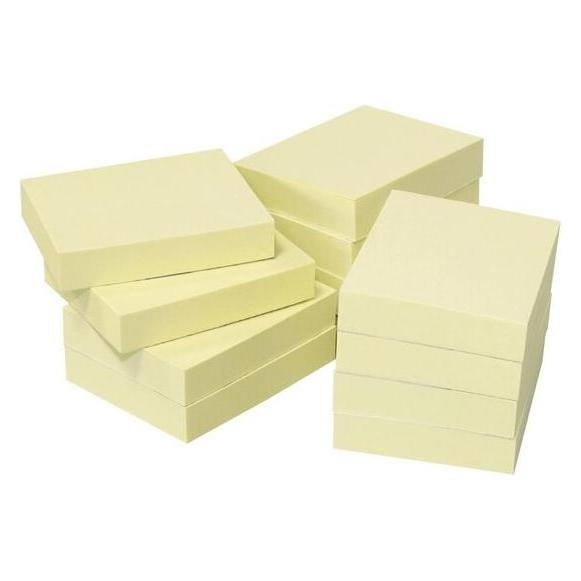 Info Recycling Haftnotizen Standard 5653-11BOX gelb 12 Blöcke (50 x 40 mm) (5653-11BOX)
