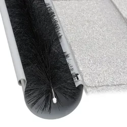 Relaxdays Dachrinnenbürste 10 cm Schwarz
