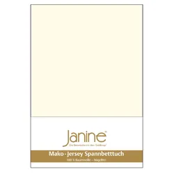Janine Spannbetttuch Mako-Feinjersey 5007 natur 200x200 cm
