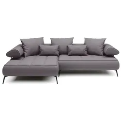 Ecksofa Seledo Stoff Silver