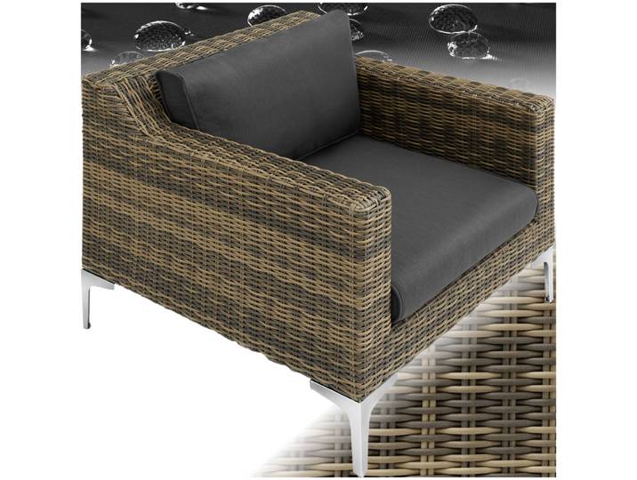 Modulares Rattanset Villanova Aluminium Sessel - anthrazit-meliert