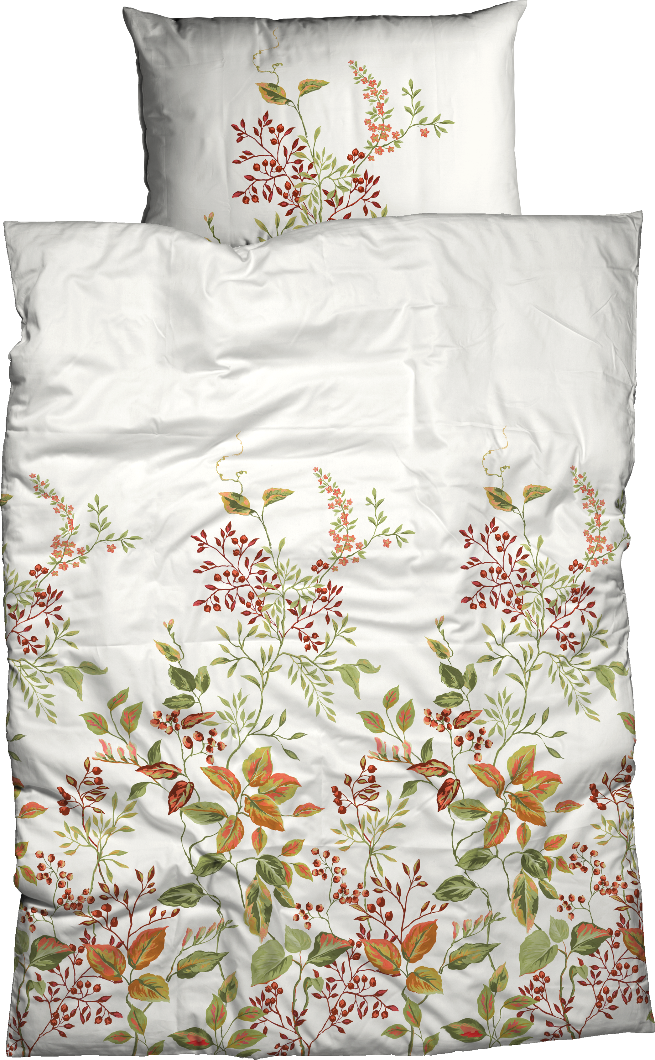Bettwäsche CASATEX "Anisette", bunt (grün, orange), B/L: 155cm x 220cm, 1 Stk., 1 Stk., Satin, B/L: 80cm x 80cm, 2 tlg., Satin, Bezug: 100% Baumwolle, Bettwäsche, Bettwäsche, modern und frühlingshaft grün, orange B/L: 155cm x 220cm, 1 Stk., 1 Stk., Satin,