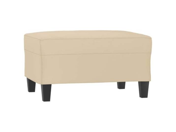 Makastle Mikrofasergewebe Fußhocker Creme 70x55x41 cm Fußhocker Creme 70x55x41 Cm Mikrofasergewebe