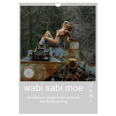 wabi sabi moe - hinreißend vergammelt erotisch - Akt/Bodypainting (Wandkalender 2026 DIN A4 hoch), CALVENDO Monatskalender