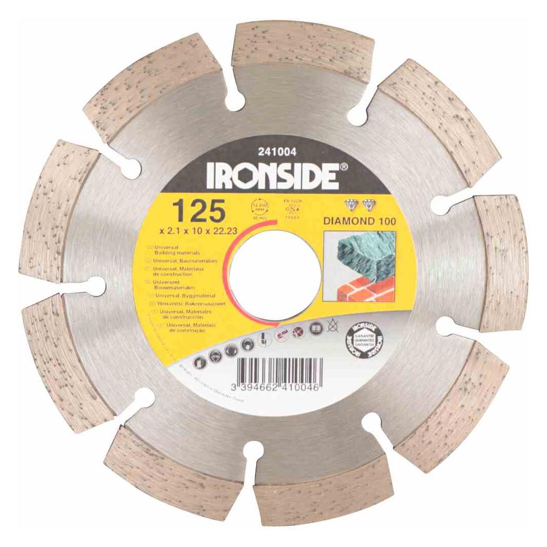 Ironside 241004 Diamant-Scheibe 125mm 2/7mm (241004)