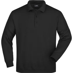 James & Nicholson Schwerer Herren Polo Sweater Polo-Sweater JN041 black S