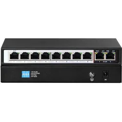 Extralink Perses (10 Ports), Netzwerk Switch, Schwarz