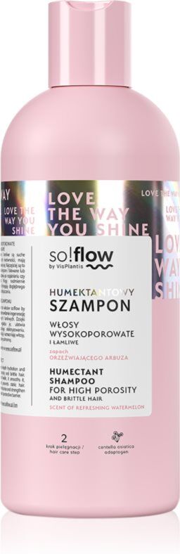 so!flow High Porosity Hair Humectant Shampoo shampoing pour cheveux cassants et stressés 400 ml