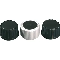 KNOPF 28M-6 SW - Potentiometerknopf für Achse Ø 6 mm, schwarz