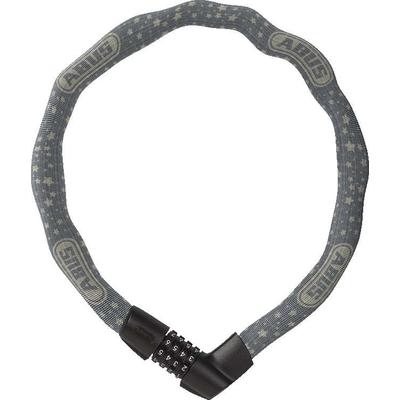Kettenschloss ABUS "Tresor 1385", grau (grau, weiß), SicherheitsschlösserL:75cm, Stahl, 75 cm Länge, L:75cm