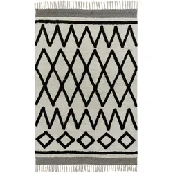 Scandic Living, Kinderteppich, Teppich, Crossy, 100x160 cm, handgetuftete Baumwolle (160 x 100 cm)