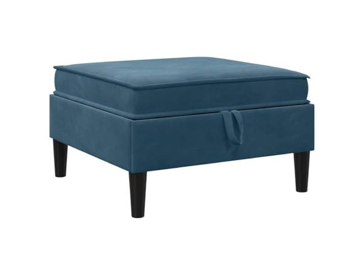 Makastle Sofa Couch Hocker mit Stauraum Blau Samt