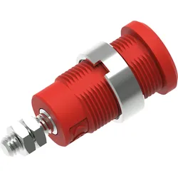 PJP 3265-C-R - Sicherheits-Bananenbuchse, 4 mm, M4, rot