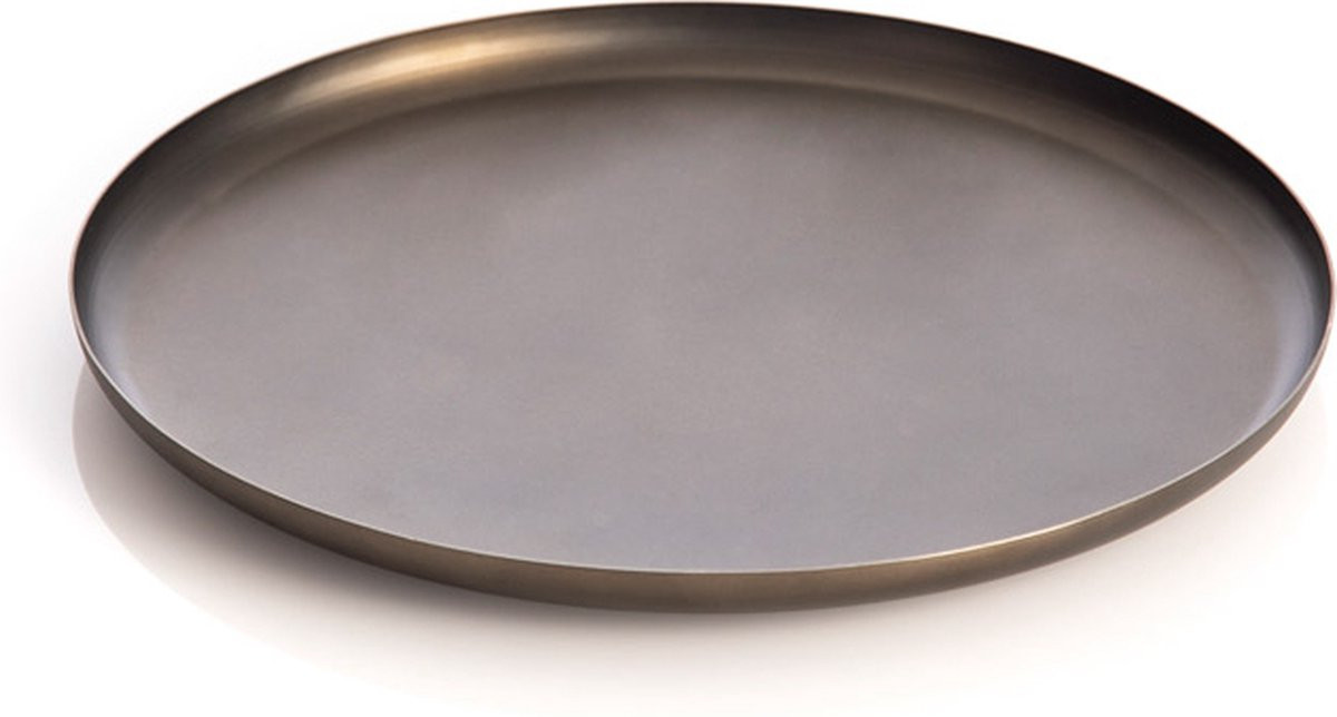 XLBoom Bao Tray Small Ø 25 cm Soft Black - Design serveerschaal van roestvrij staal