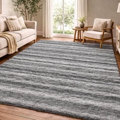 Addison Rugs Premium Washable Super Soft Nassau Stripe Dream Shag Rug