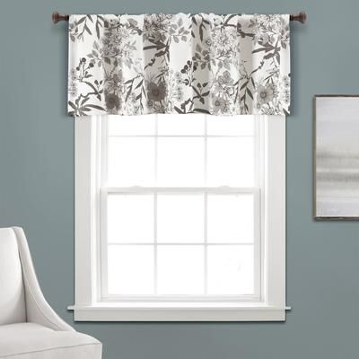 "Lush Decor Botanical Garden Light Filtering Window Curtain Valance - 18"" x 52"""