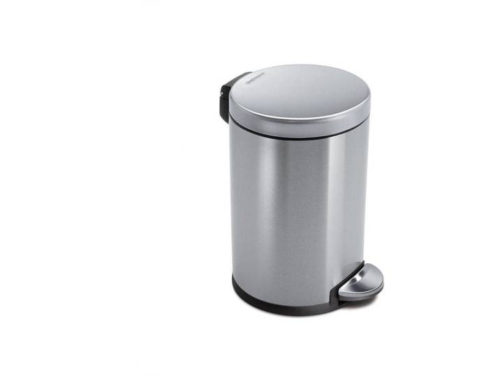 Abfalleimer Simplehuman Silber matt Edelstahl 4.5 l