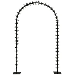 MARELIDA LED Türbogen Hochzeitsbogen Torbogen beleuchtet Gartenbogen 2,3m