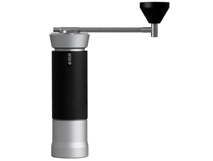 TIMEMORE X Millab M01 Manuelle Kaffeemühle mit externer Einstellung und Edelstahl-Ananas-Mahlwerk, Hochleistungs-Handkaffeemühle für vielseitige Anwendung, Silbern