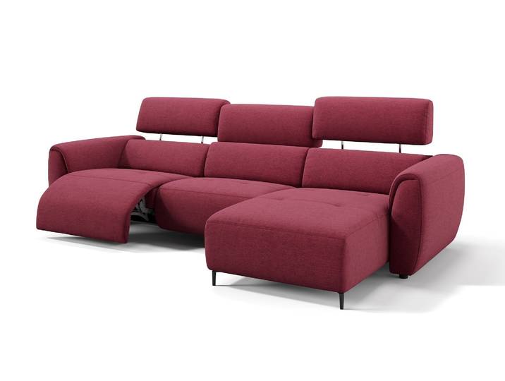 Design Ecksofa LIORA Stoff Eckcouch Relaxfunktion elektrisch Eckcouchgarnitur Sitzecke Funktionscouch