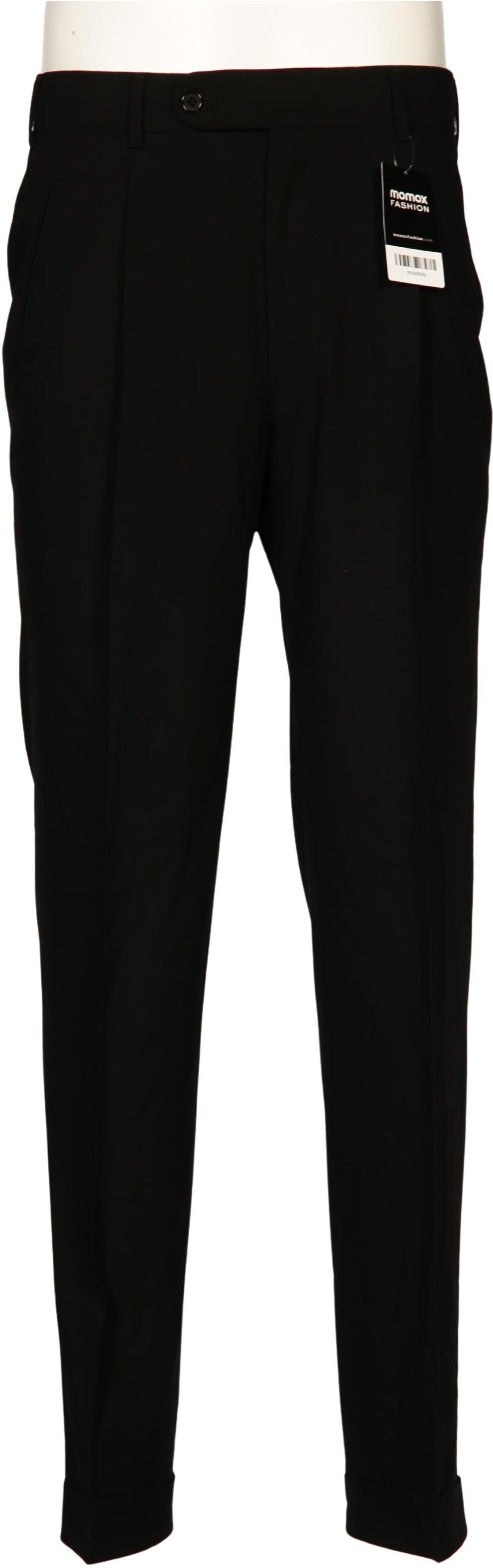 Hiltl Herren Stoffhose, Schwarz, Gr. W33, Schurwolle - Second Hand