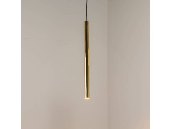 Hängelampe Sone Argon, dimmbar, messing / gold, für Wohn- / Esszimmer, Metall, Pendelleuchte