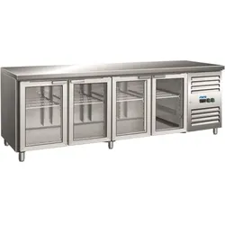 SARO Kühltisch mit Glastür Modell GN 4100 TNG