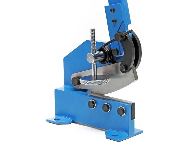 Cisaille à levier de 125 mm Découpe de tôle Métal Acier rond plat Machine manuelle Atelier
