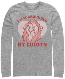 Men's Big & Tall Surrounded Valentine Tops & Tees by Mad Engine in Athletic Heather (Size 3XL)