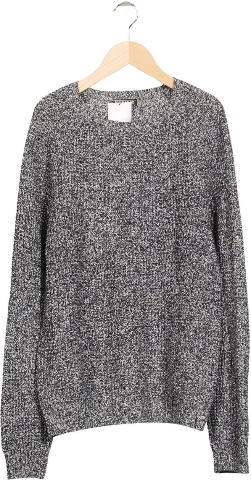 Review Herren Pullover, Grau, Gr. S, Synthetik / Wolle - Second Hand