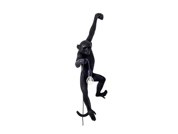 Seletti - Applique d'extérieur avec prise Animaux - Noir - Résine - Designer Marcantonio