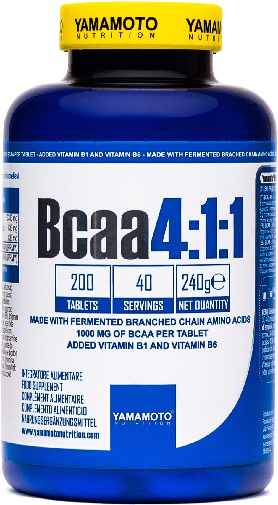 YAMAMOTO NUTRITION Bcaa 4:1:1 200 Compresse 