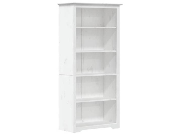 Bibliothèque Verticale - BODO blanc 82x40x173 cm bois pin massif 5 niveaux - Pour enfant/adulte - B688