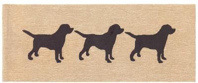 Liora Manne Lush Decor Frontporch Doggies Indoor/Outdoor Rug